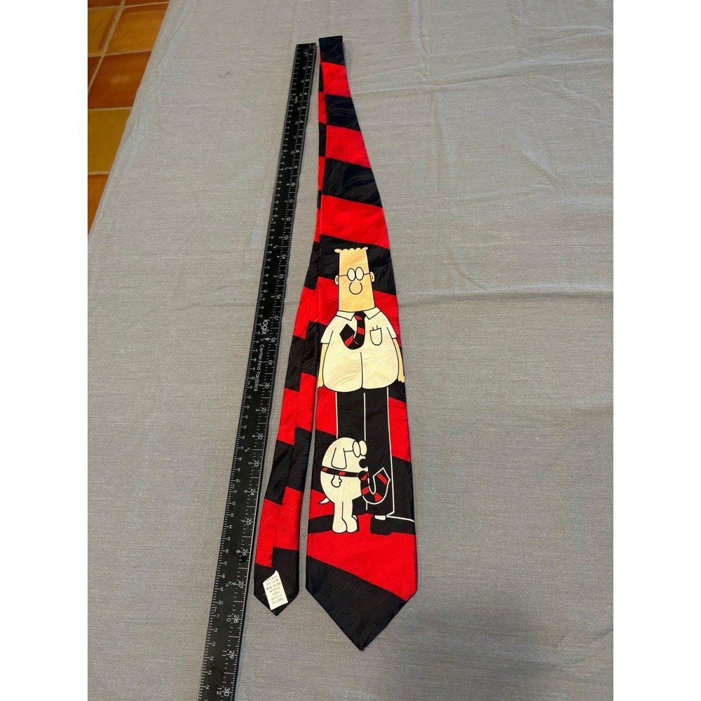 Dilbert Necktie RM Style 58X4 Cartoon Funny Papers Men's Tie Dress Comic Page